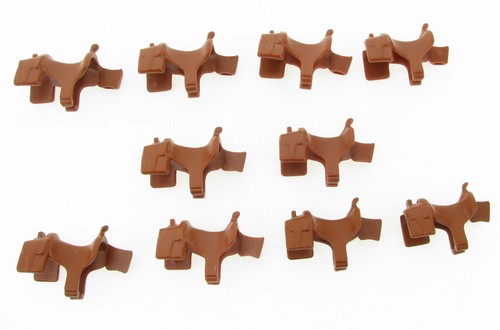 10x playmobil sattel braun - playmobil,