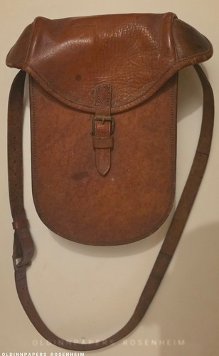 Antike leder packtasche - antike,