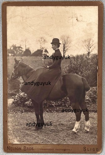 Schrankkarte dame reiten pferd - reiten,